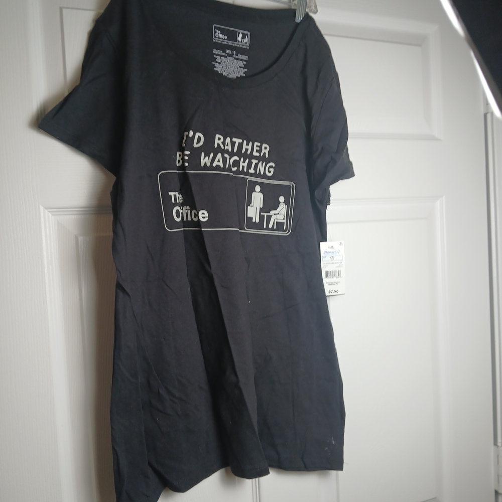 "I'd Rather Be Watching The Office" graphic t-shirt